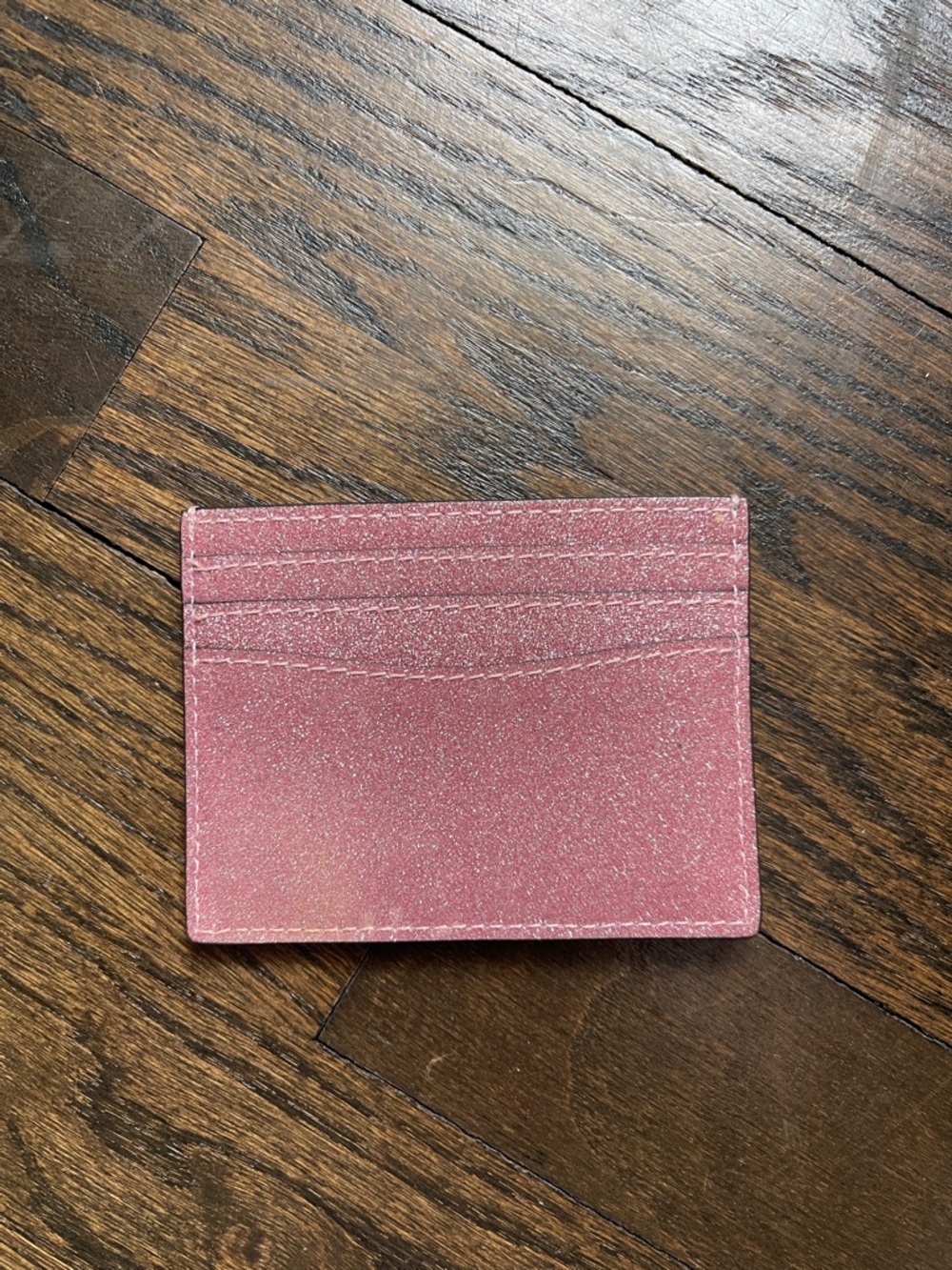 kate spade Rose Pink Glitter Card Case - Picture 2 of 3